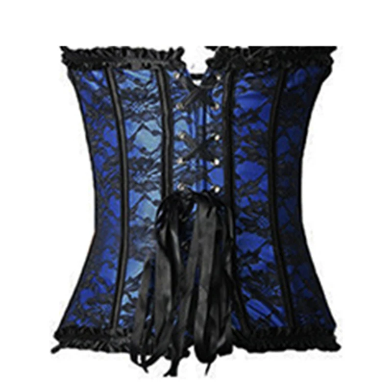 X Sexy Women steampunk clothing gothic Plus Size Corsets Lace Up boned Overbust Bustier Waist Cincher Body shaper corselet S-6XL