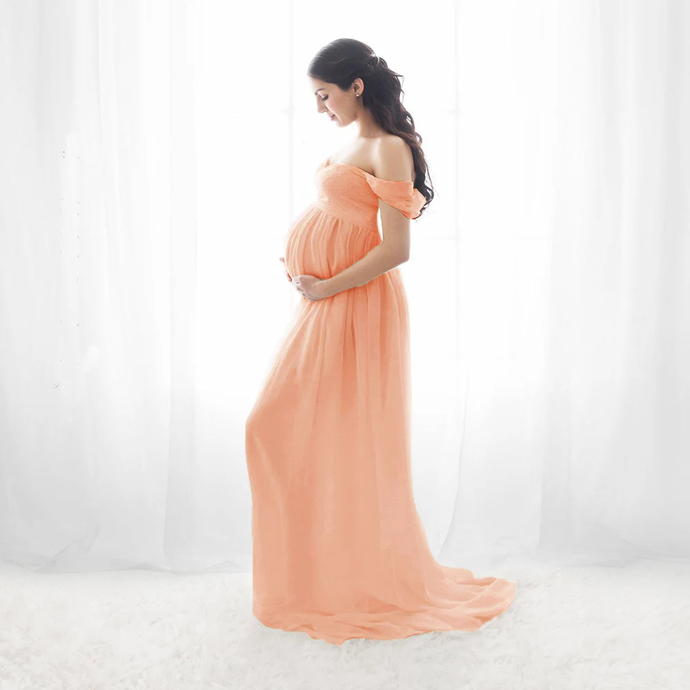 Maternity Dresses For Photo Shoot Sexy Robe Grossesse Shooting Photo Maxi Dress Wedding Party Photography Pregnant Women Clothe